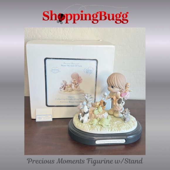 Precious Moments Collecting Friends Along The Way Figurine & Stand 169046 (1443) - Picture 1 of 16